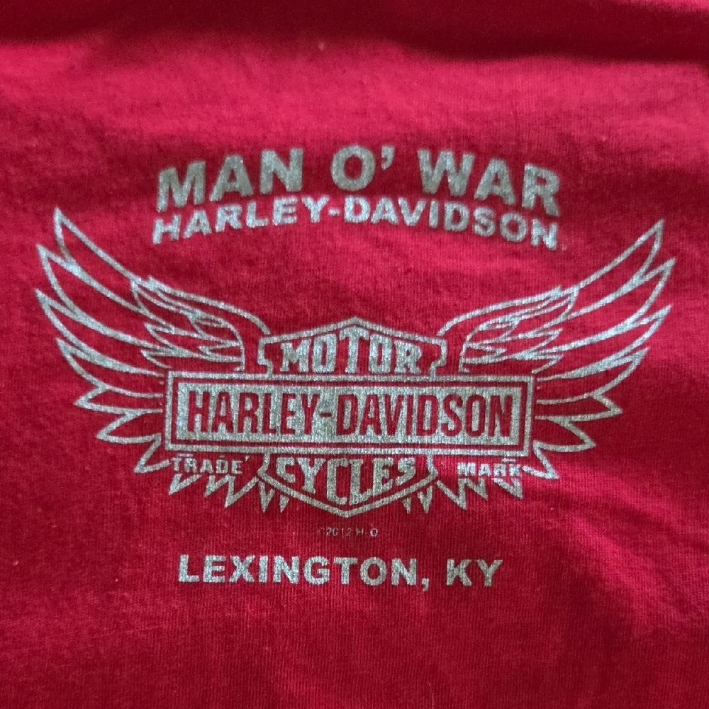 Harley-Davidson Bright Red Short Sleeve Tee - Picture 6 of 7